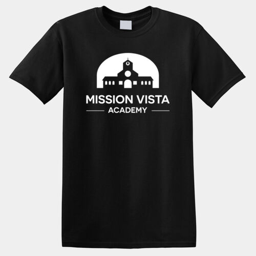 MVA Mens Black T-Shirt White Logo Thumbnail