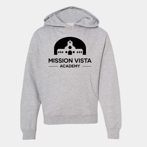 MVA Youth Grey Pullover Hoodie Black Logo Thumbnail